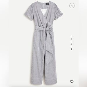 NWT J Crew Striped Jumpsuit